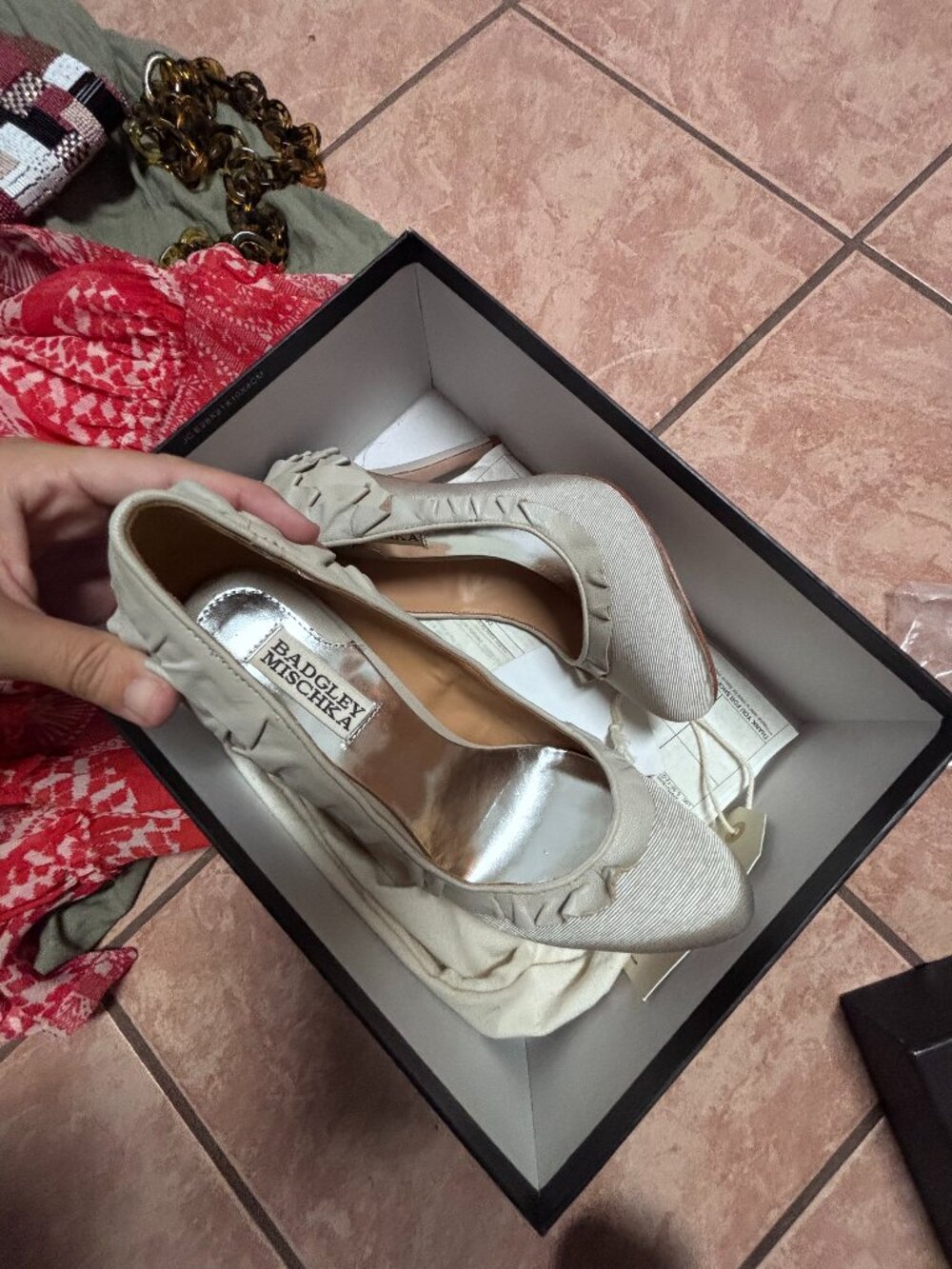 Badley Mischaka Ruffle Heels